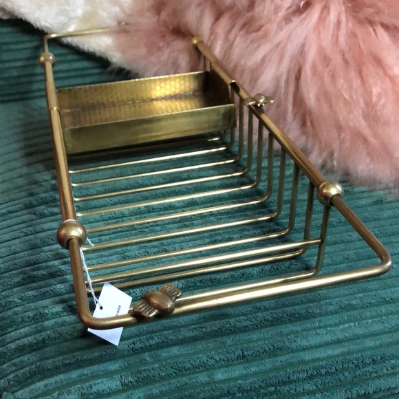 NWT Anthropologie Bumblebee brass bath caddy. Made in India. - Picture 7 of 9